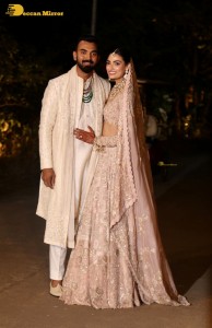 marriage pics of actress athiya shetty and cricketer KL Rahul