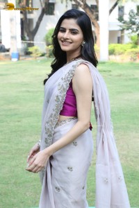 Actress Avantika Dassani photoshoot in a light pink saree