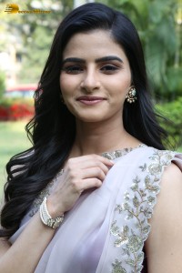 Actress Avantika Dassani photoshoot in a light pink saree