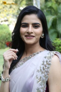 Actress Avantika Dassani photoshoot in a light pink saree