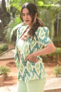 Actress Avika Gor Photoshoot in a Green Dress