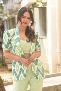 Actress Avika Gor Photoshoot in a Green Dress