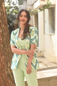 Actress Avika Gor Photoshoot in a Green Dress