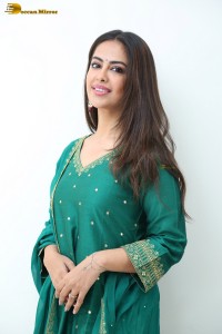 actress avika gor in a green salwar kameez dress