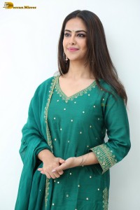 actress avika gor in a green salwar kameez dress