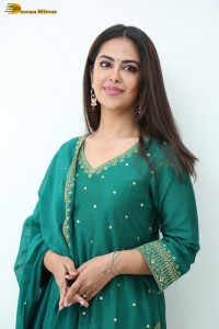 actress avika gor in a green salwar kameez dress