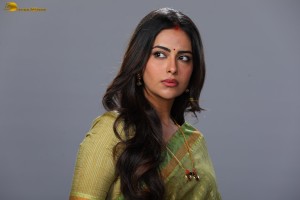 actress avika gor ravishing in a green saree