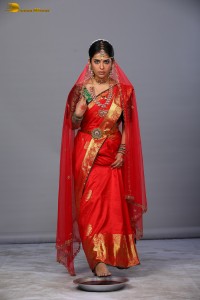 actress avika gor photoshoot in bridal saree