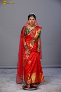actress avika gor photoshoot in bridal saree