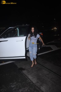 actress Avneet Kaur spotted in a blue dress