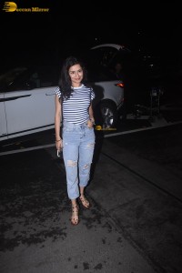 actress Avneet Kaur spotted in a blue dress