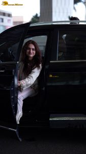 actress ayesha khan gorgeous in a white dress