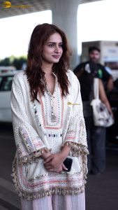 actress ayesha khan gorgeous in a white dress