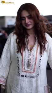 actress ayesha khan gorgeous in a white dress