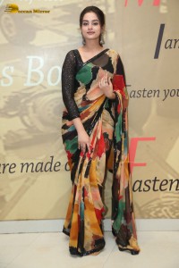 Tollywood Actress Ayesha Khan in a black saree