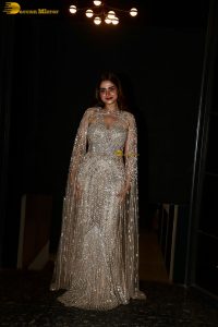 actress ayesha khan in a party dress at an event
