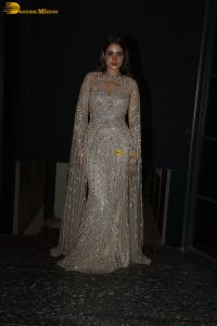 actress ayesha khan in a party dress at an event