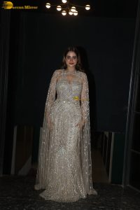 actress ayesha khan in a party dress at an event