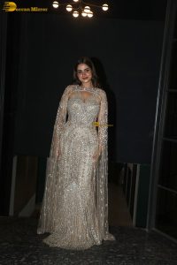 actress ayesha khan in a party dress at an event