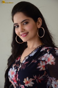 actress ayraa cute in a floral pattern dress