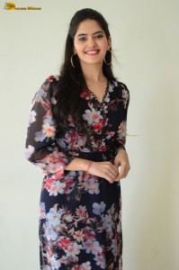 actress ayraa cute in a floral pattern dress
