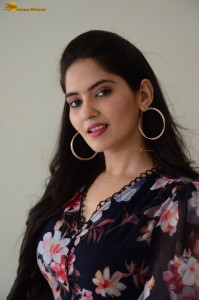 actress ayraa cute in a floral pattern dress
