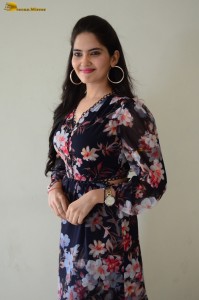 actress ayraa cute in a floral pattern dress