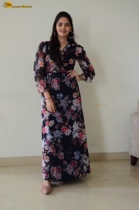 actress ayraa cute in a floral pattern dress