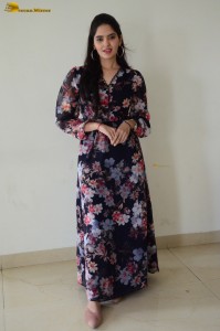 actress ayraa cute in a floral pattern dress