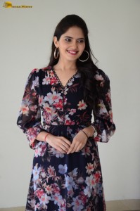 actress ayraa cute in a floral pattern dress