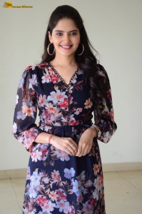 actress ayraa cute in a floral pattern dress