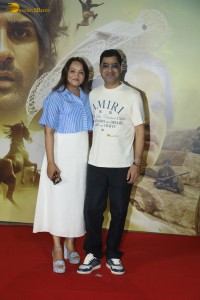 Azaad Screening attended by Aaman Devgan, Rasha Thadani, Ajay Devgn, Kajol, Raveena Tandon, Mouni Roy, and Tamannaah Bhatia
