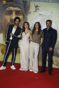 Azaad Screening attended by Aaman Devgan, Rasha Thadani, Ajay Devgn, Kajol, Raveena Tandon, Mouni Roy, and Tamannaah Bhatia