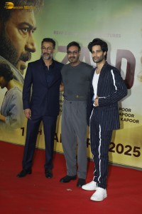 Azaad Screening attended by Aaman Devgan, Rasha Thadani, Ajay Devgn, Kajol, Raveena Tandon, Mouni Roy, and Tamannaah Bhatia