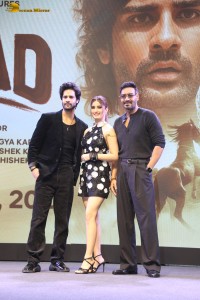 Azaad Trailer Launch attended by Rasha Thadani, Diana Penty, Aaman Devgn, and Ajay Devgn
