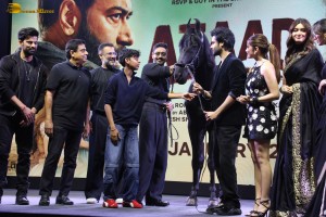 Azaad Trailer Launch attended by Rasha Thadani, Diana Penty, Aaman Devgn, and Ajay Devgn
