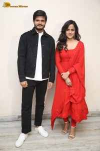 Teaser Launch of the Telugu Movie Baby attended by Anand Deverakonda and Vaishnavi Chaitanya