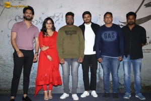 Teaser Launch of the Telugu Movie Baby attended by Anand Deverakonda and Vaishnavi Chaitanya