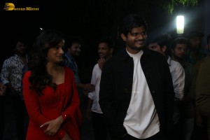 Teaser Launch of the Telugu Movie Baby attended by Anand Deverakonda and Vaishnavi Chaitanya