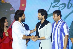 Baby Thanks Meet attended by Anand Deverakonda, Viraj Ashwin, Vaishnavi Chaitanya, and Allu Arjun