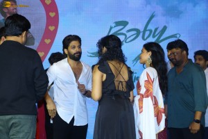 Baby Thanks Meet attended by Anand Deverakonda, Viraj Ashwin, Vaishnavi Chaitanya, and Allu Arjun