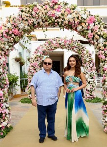 Mithun Chakraborty promotes son Namashi Chakraborty’s film Bad Boy along with actress Amrin Qureshi