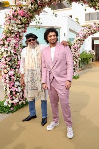 Mithun Chakraborty promotes son Namashi Chakraborty’s film Bad Boy along with actress Amrin Qureshi