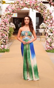 Mithun Chakraborty promotes son Namashi Chakraborty’s film Bad Boy along with actress Amrin Qureshi