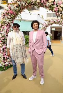 Mithun Chakraborty promotes son Namashi Chakraborty’s film Bad Boy along with actress Amrin Qureshi