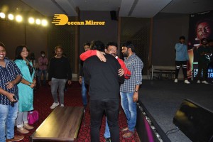 Pre-Release of the movie Badava Rascal attended by actors Amrutha Iyengar, Dhananjay and guest Ram Gopal Varma