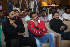Pre-Release of the movie Badava Rascal attended by actors Amrutha Iyengar, Dhananjay and guest Ram Gopal Varma