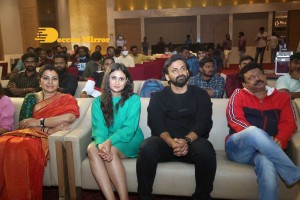 Pre-Release of the movie Badava Rascal attended by actors Amrutha Iyengar, Dhananjay and guest Ram Gopal Varma