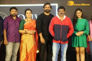 Pre-Release of the movie Badava Rascal attended by actors Amrutha Iyengar, Dhananjay and guest Ram Gopal Varma