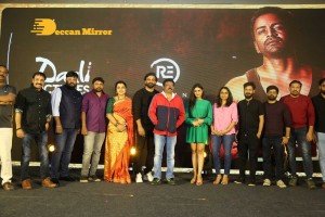 Pre-Release of the movie Badava Rascal attended by actors Amrutha Iyengar, Dhananjay and guest Ram Gopal Varma